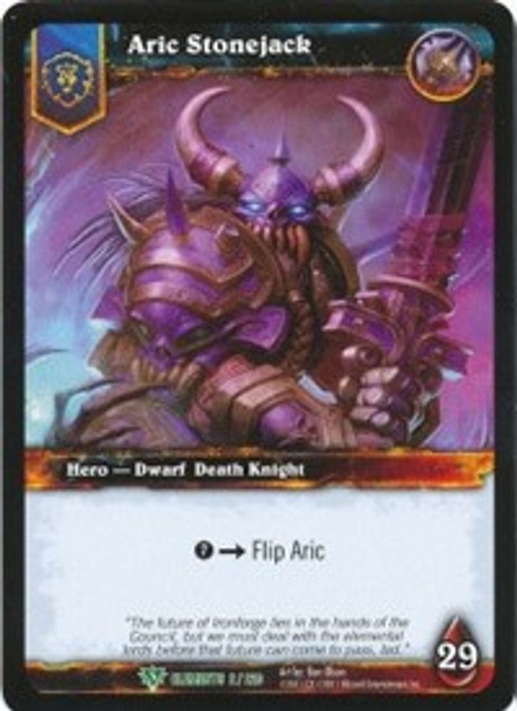 Aric Stonejack, Standard, front