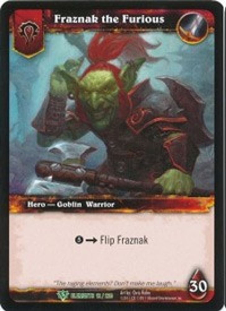 Fraznak the Furious, Standard, front