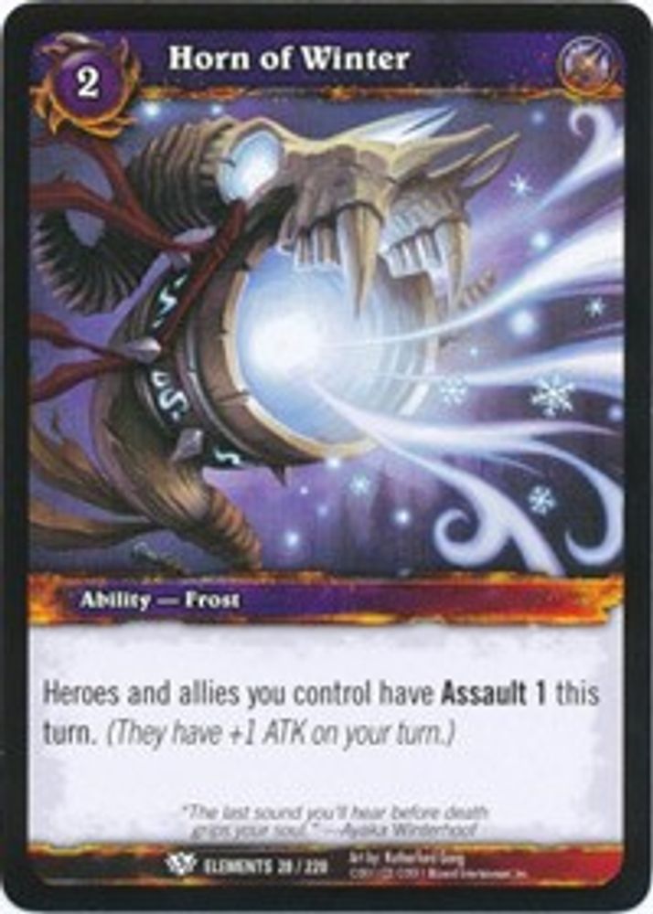 Horn of Winter, Standard, front