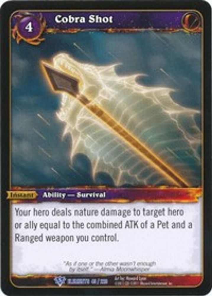 Cobra Shot, Standard, front