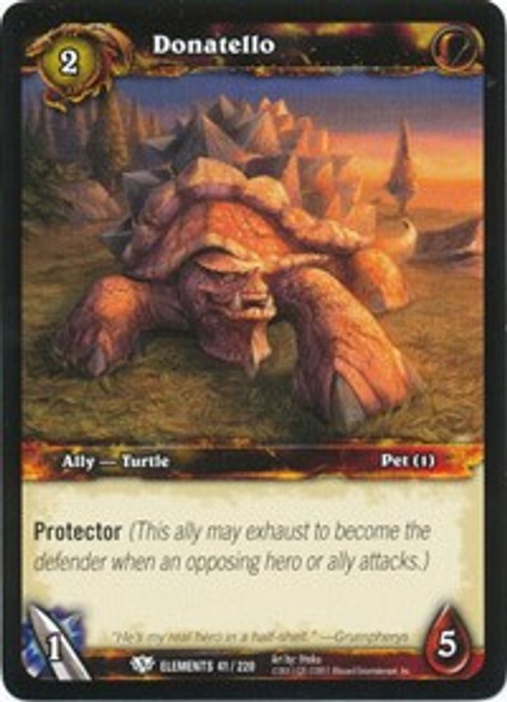 Donatello, Standard, front
