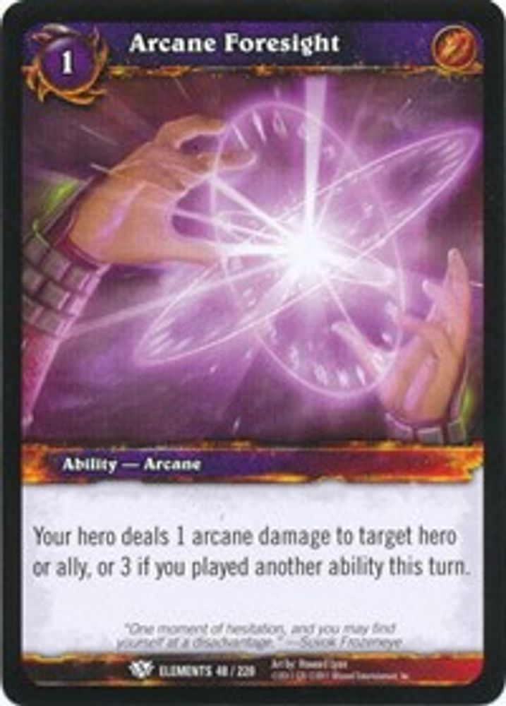 Arcane Foresight, Standard, front