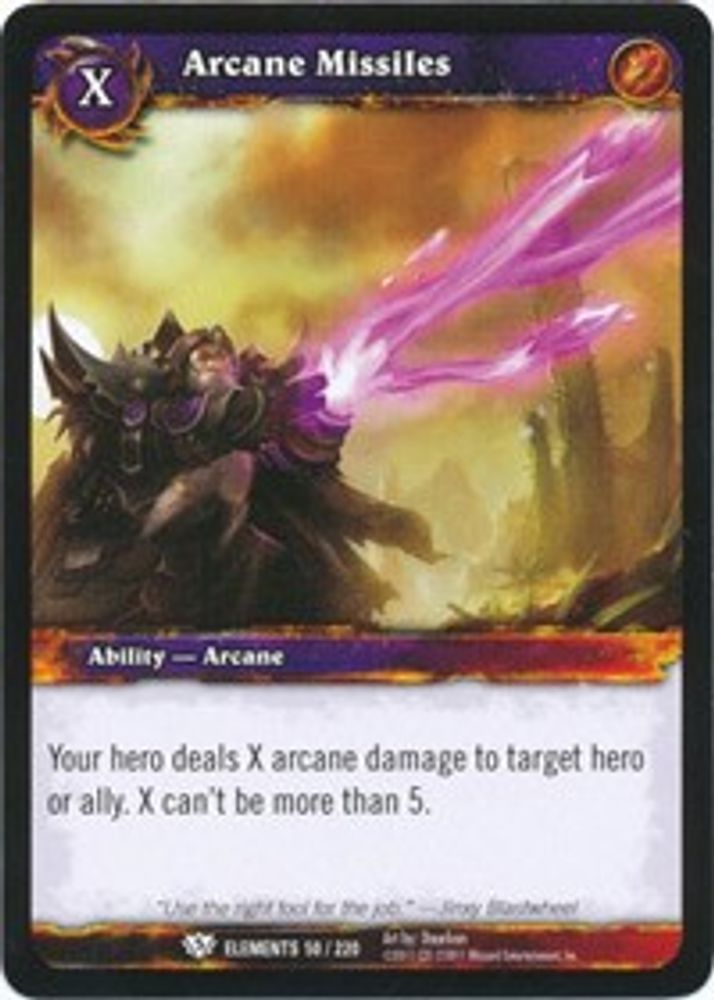 Arcane Missiles, Standard, front