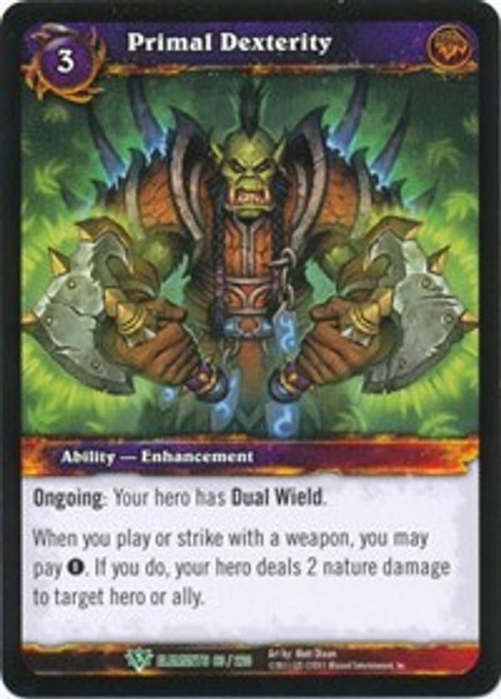 Primal Dexterity, Standard, front