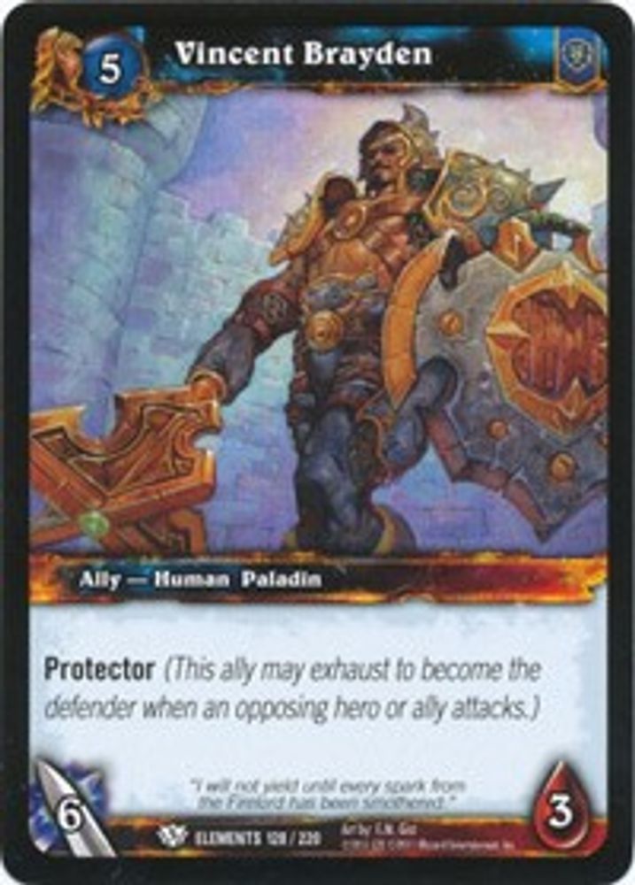 Vincent Brayden, Standard, front