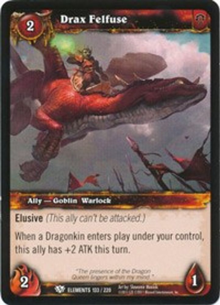 Drax Felfuse, Standard, front