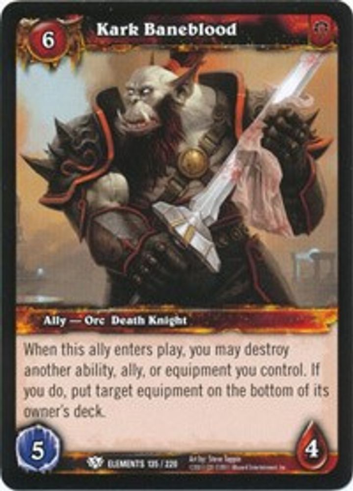 Kark Baneblood, Standard, front