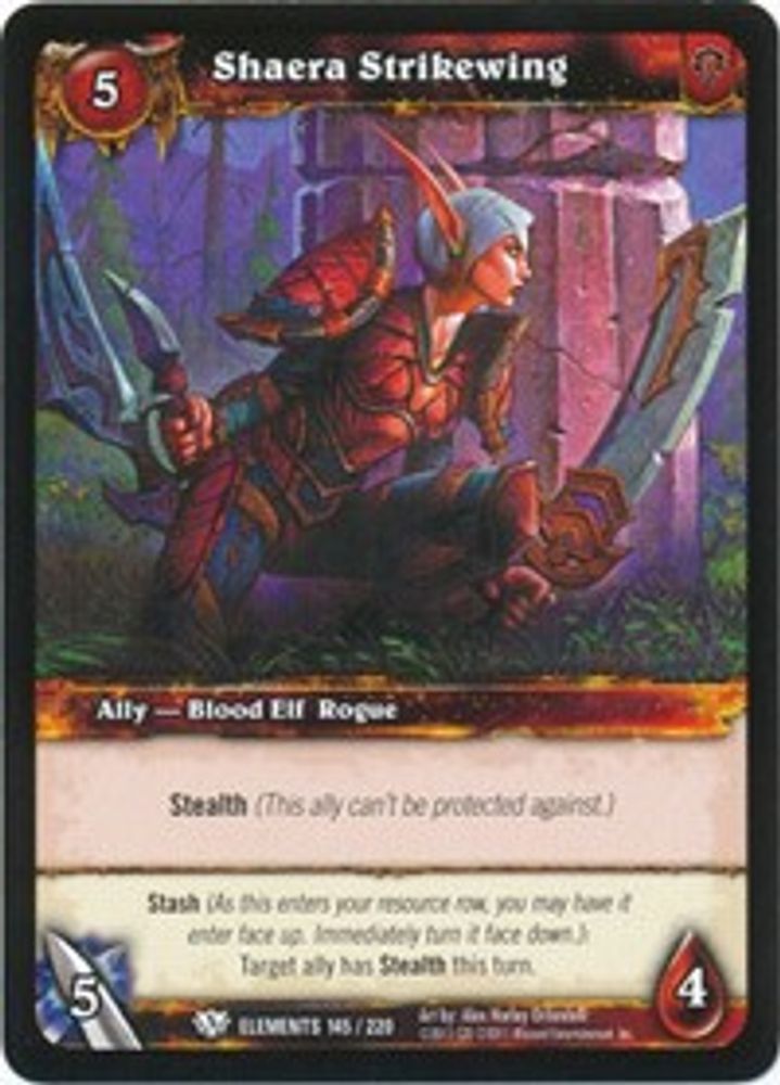 Shaera Strikewing, Standard, front
