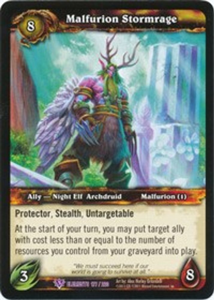 Malfurion Stormrage, Standard, front