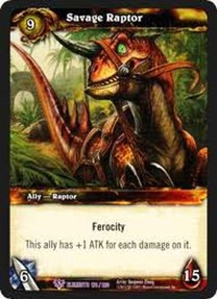 Savage Raptor, Standard, front