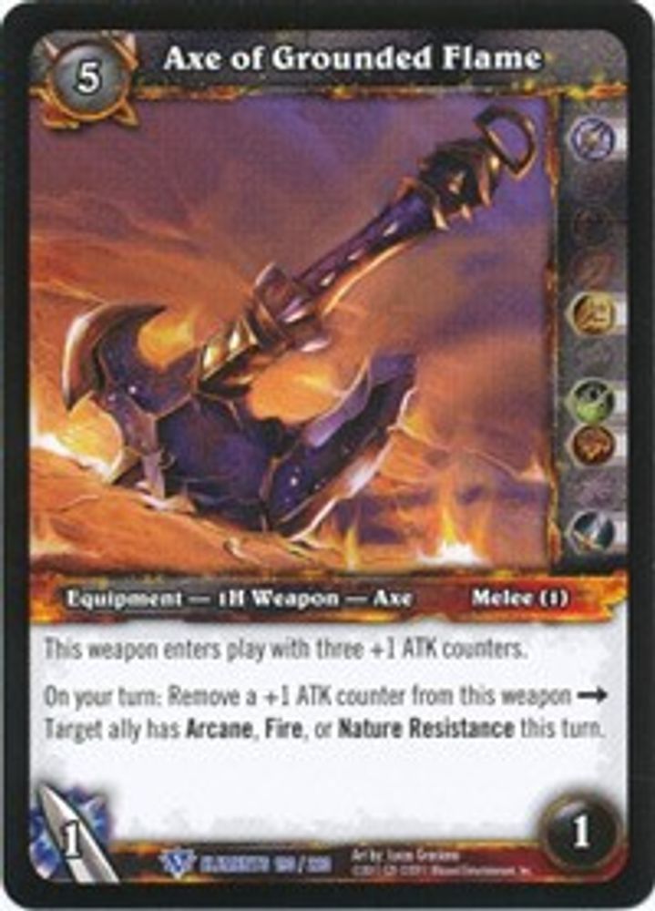 Axe of Grounded Flame, Standard, front