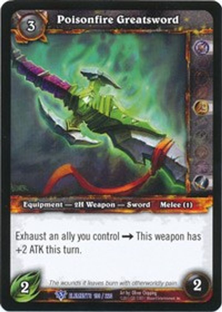 Poisonfire Greatsword, Standard, front