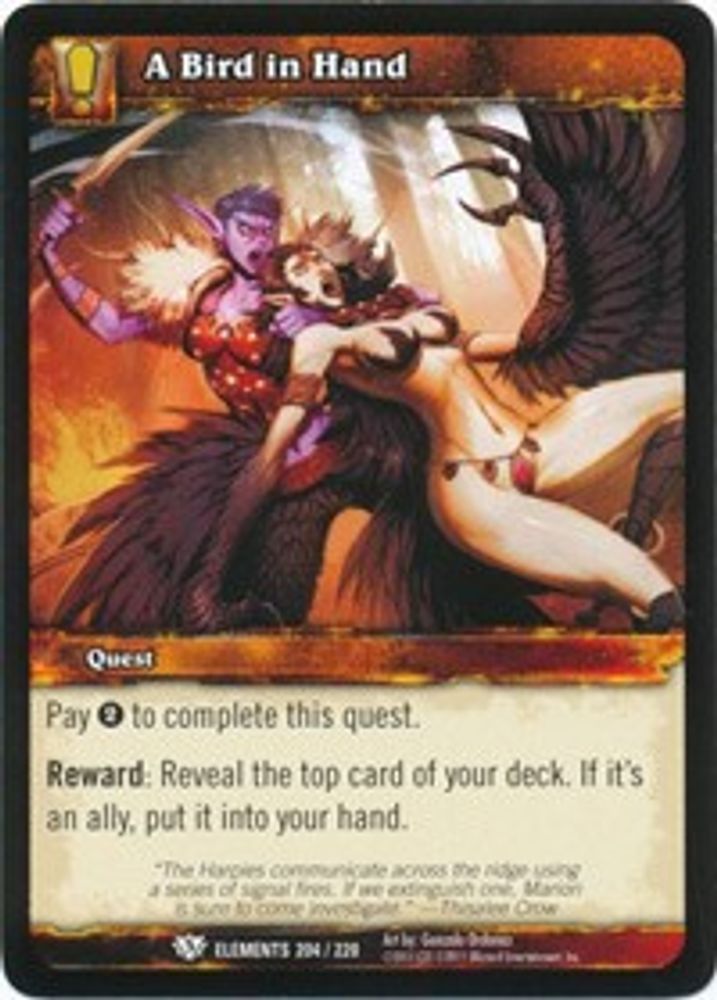 A Bird In Hand, Standard, front