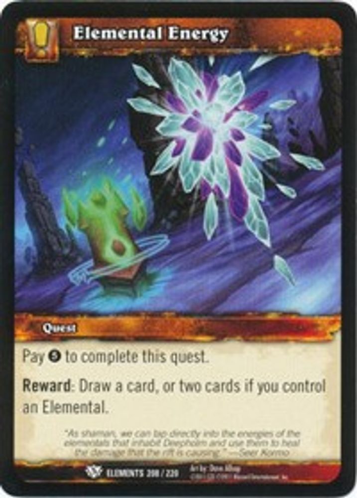 Elemental Energy, Standard, front