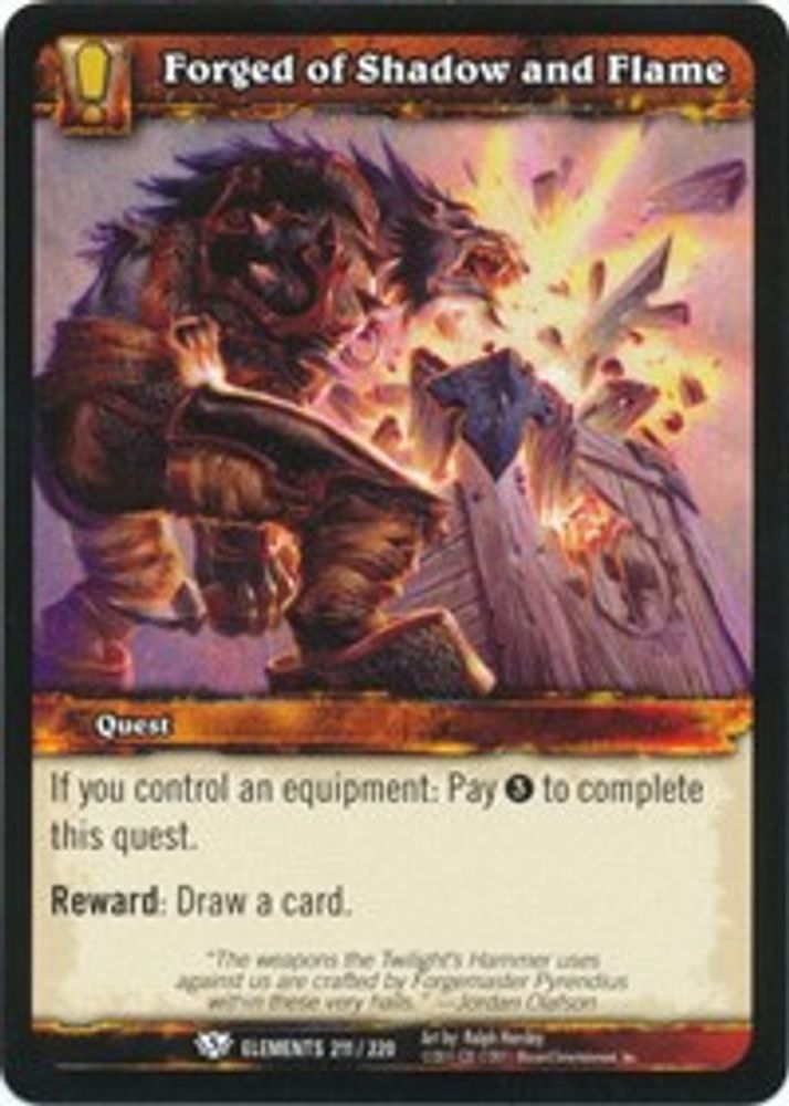 Forged of Shadow and Flame, Standard, front
