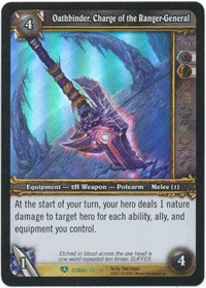 Oathbinder, Charge of the Ranger-General, Standard, front