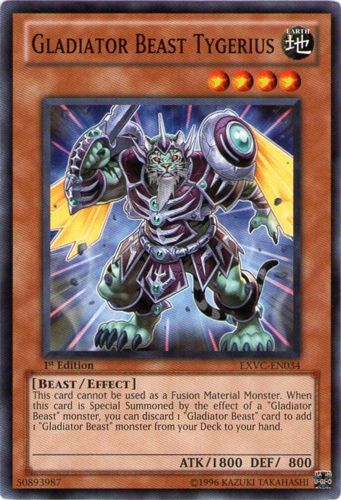 Gladiator Beast Tygerius, 1st-edition, front