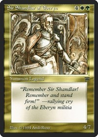 Sir Shandlar of Eberyn, Legends