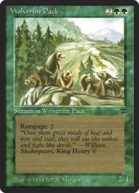 Wolverine Pack, Legends