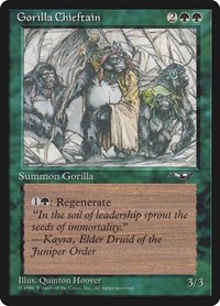 Gorilla Chieftain (4 Gorillas), Alliances