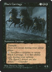 Black Carriage, Homelands