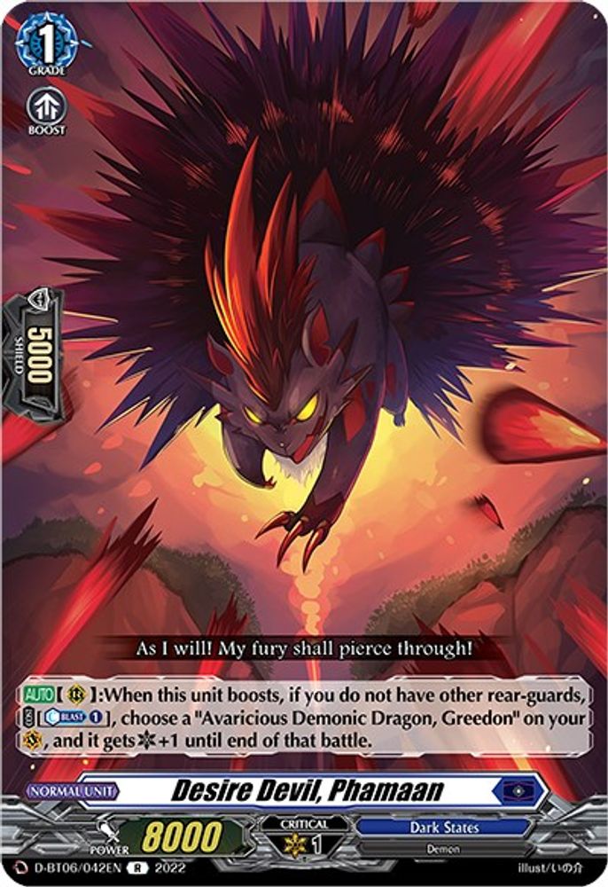Desire Devil, Phamaan, Standard, front