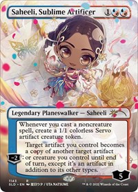 Saheeli, Sublime Artificer (Borderless), Secret Lair Drop Series