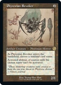 Phyrexian Revoker (Schematic), The Brothers' War: Retro Frame Artifacts