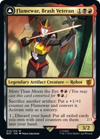 Flamewar, Brash Veteran, Universes Beyond: Transformers