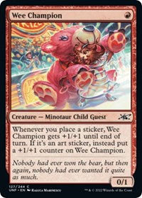 Wee Champion, Unfinity