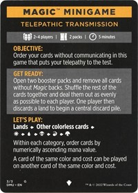 Magic Minigame: Telepathic Transmission, Dominaria United