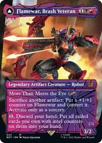 Flamewar, Brash Veteran (Shattered Glass), Universes Beyond: Transformers