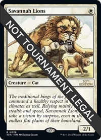 Savannah Lions, 30th Anniversary Edition