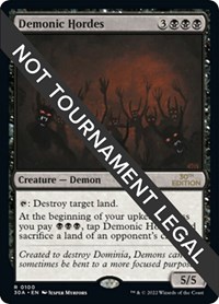 Demonic Hordes, 30th Anniversary Edition