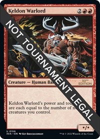 Keldon Warlord, 30th Anniversary Edition