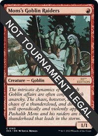 Mons's Goblin Raiders, 30th Anniversary Edition