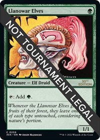 Llanowar Elves, 30th Anniversary Edition