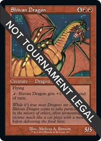 Shivan Dragon (Retro Frame), 30th Anniversary Edition