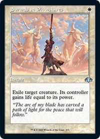 Swords to Plowshares (Retro Frame), Dominaria Remastered