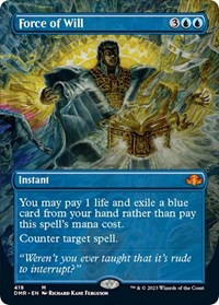 Force of Will (Borderless), Dominaria Remastered