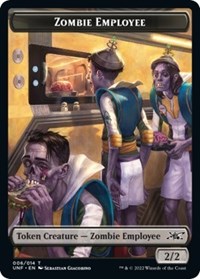 Zombie Employee // Food (011) Double-sided Token, Unfinity