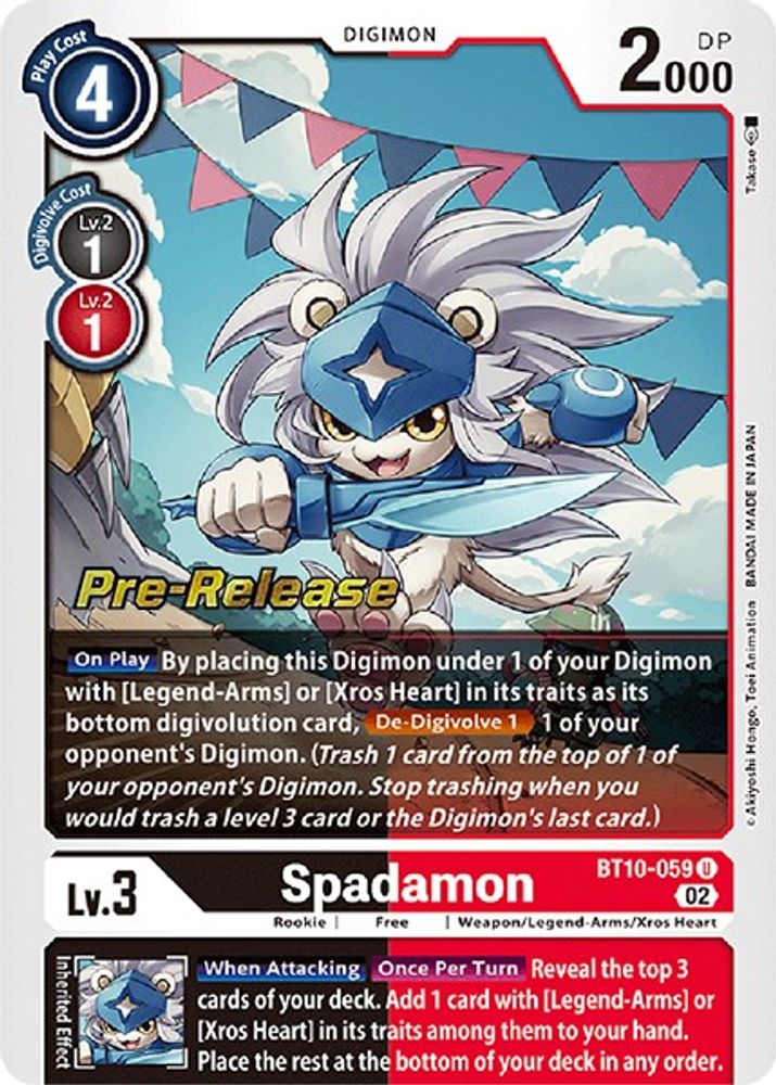 Spadamon, Foil, front