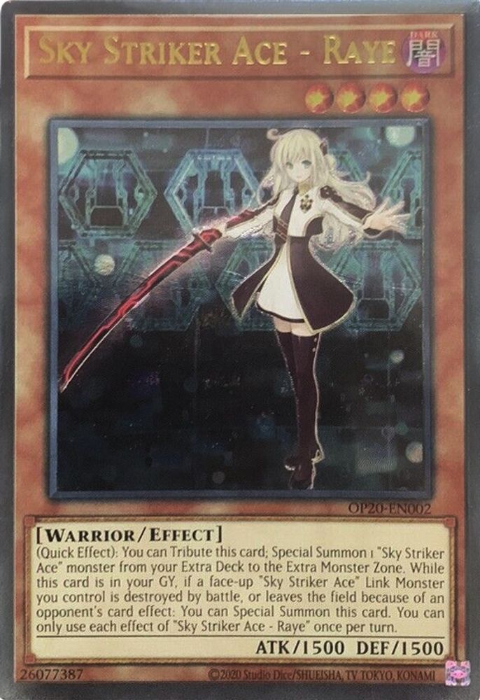 Sky Striker Ace - Raye (UTR), Unlimited, front