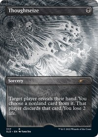 Thoughtseize (Borderless) (Foil Etched), Secret Lair Drop Series