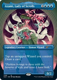 Azami, Lady of Scrolls (Borderless), Secret Lair Drop Series