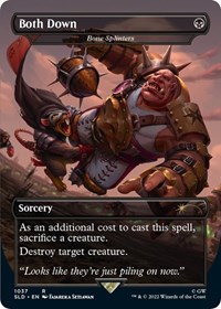 Both Down - Bone Splinters (Borderless), Secret Lair Drop Series
