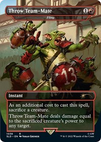 Throw Team-Mate - Fling (Borderless), Secret Lair Drop Series