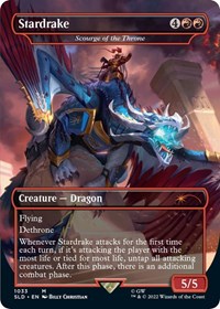 Stardrake - Scourge of the Throne (Borderless), Secret Lair Drop Series