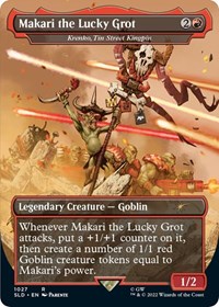 Makari the Lucky Grot - Krenko, Tin Street Kingpin (Borderless), Secret Lair Drop Series
