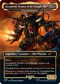 Ghazghkull, Prophet of the Waaagh! - Zurgo Helmsmasher (Borderless), Secret Lair Drop Series